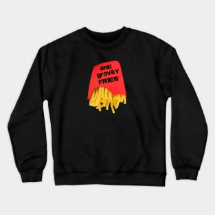 Anti Gravity Fries Nonsense Art By Abby Anime Crewneck Sweatshirt